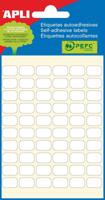 Apli witte etiketten ft 8 x 12 mm (b x h), 360 stuks, 60 per blad (2667) - thumbnail