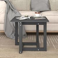 Salontafel 50x50x45 cm massief grenenhout grijs - thumbnail