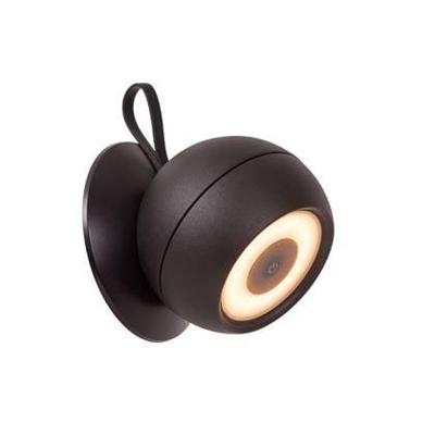 Lucide LUNEX - Oplaadbare Wandlamp Binnen/Buiten - Accu/Batterij - LED Dimb. - 1x2W 3000K - IP54 - Magnetisch - Zwart Lucide LUNEX - Oplaadbare Wandlamp Binnen/Buiten - Accu/Batterij - LED Dimb. - 1x2W 3000K - IP54 - Magnetisch - Zwart