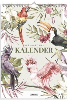 Verjaardagskalender Tropisch A4