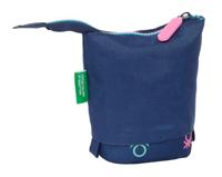 Potloodetui Benetton Cool Marineblauw 8 x 19 x 6 cm - thumbnail