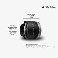 Panasonic H-F008E 8mm/f3.5 Black - thumbnail