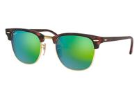 Ray-Ban CLUBMASTER FLASH LENSES zonnebril Vierkant - thumbnail