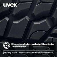 uvex S3L BOA PU/GU W12 6536346 Hoge veiligheidsschoenen S3L Schoenmaat (EU): 46 Zwart 1 paar - thumbnail