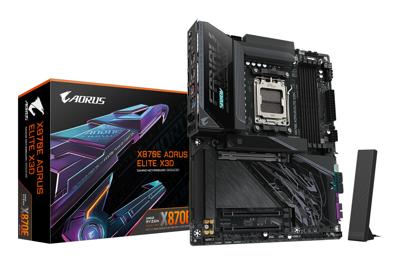 Gigabyte X870E AORUS ELITE X3D Moederbord Socket AMD AM5 Vormfactor ATX Moederbord chipset AMD® X870E
