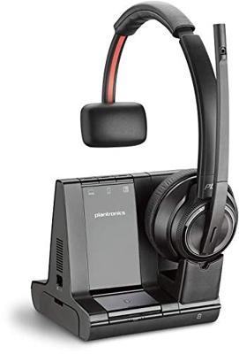 Plantronics Savi Bluetooth DECT-headset, mono, gecertificeerd voor Skype for Business, zwart
