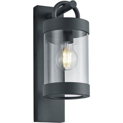 LED Wandlamp Buiten - Dag/Nacht Sensor - E27 - IP44 - Antraciet