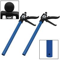 Gipsplaat Bouwstempel Blauw Staal 50-115cm - set van 3 - thumbnail
