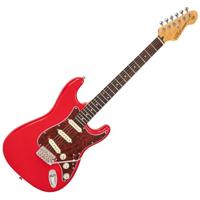 Vintage V60RD Coaster Series Gloss Red elektrische gitaar - thumbnail