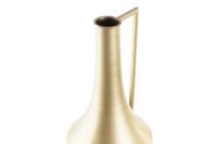 Vaas DKD Home Decor Gouden Metaal Crème Tropisch Blad van een plant (21 x 21 x 71 cm) - thumbnail