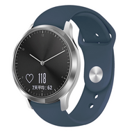 Garmin Venu 3s / Vivoactive 4s / Venu 2s / Vivomove 3s / Forerunner 255s - Sportbandje - Maat: Large - Donkerblauw - thumbnail