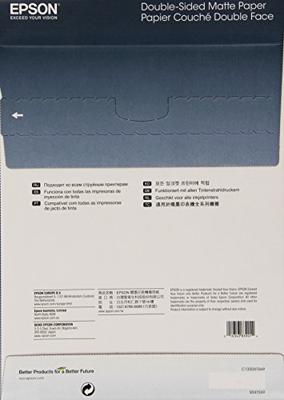 Epson Double-Sided Matte Paper C13S041569 Fotopapier DIN A4 178 g/m² 50 vellen Dubbelzijdig bedrukbaar, Mat Epson Double-Sided Matte Paper C13S041569 Fotopapier DIN A4 178 g/m² 50 vellen Dubbelzijdig bedrukbaar, Mat