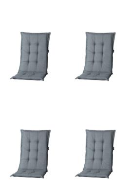 Rugkussen hoog grijs Basic (4 stuks) Madison - Madison