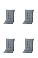 Rugkussen hoog grijs Basic (4 stuks) Madison - Madison - thumbnail