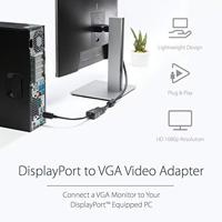 Adapter DisplayPort naar VGA Startech DP2VGA2 Zwart - thumbnail
