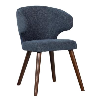 vtwonen Eetkamerstoel 'Cape' kleur Blauw Gemeleerd