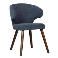 vtwonen Eetkamerstoel 'Cape' kleur Blauw Gemeleerd - thumbnail
