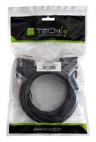 TECHly DVI aansluitkabel 1,80 m ICOC-DVI-8900 zwart [1x DVI-stekker 24+5-pol. - 1x DVI-stekker 24+5 - thumbnail