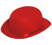 Bolhoed Satijn Rood - thumbnail