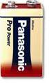 Panasonic Pro Power Alkaline 9v blok - thumbnail