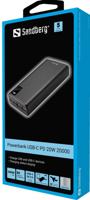 Sandberg 420-59 powerbank 20000 mAh Zwart - thumbnail
