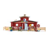 Schleich farm world grote stal rood 42606 - thumbnail