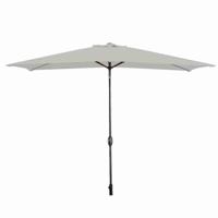 Marbueno Parasol Staal 8 Spaken 200x300 cm Polyester Wit Tuin, Zwembad, Terras - thumbnail