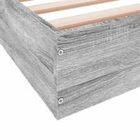 Bedframe bewerkt hout grijs sonoma eikenkleurig 160x200 cm - thumbnail