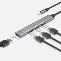 ACT AC6425 USB-C Hub | 3x USB-A 480Mbps | 1x USB-A 5Gbps | Aluminium | Kabellengte 18 cm - thumbnail