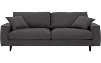 Goossens Bank Jonas grijs, stof, 3,5-zits, urban industrieel - thumbnail
