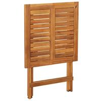 3-delige Bistroset inklapbaar met kussens massief acaciahout - thumbnail