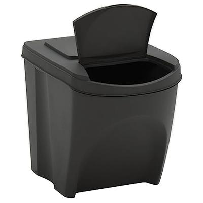 VidaXL Vuilnisbakken 4 st stapelbaar 100 l polypropeen grijs - thumbnail