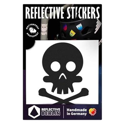 REFLECTIVE BERLIN reflex-sticker "decals" refl.strip refl.berlin declas skull black