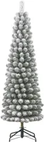 Black Box Trees Charlton Pilar kunstkerstboom besneeuwd groen 185cm - thumbnail