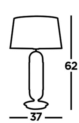 Searchlight TafellampJazz zwart met metaalgrijs - EU41431SS