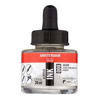 Amsterdam All Acrylics Amsterdam • acrylinkt fles 30 ml zilver 800 - thumbnail