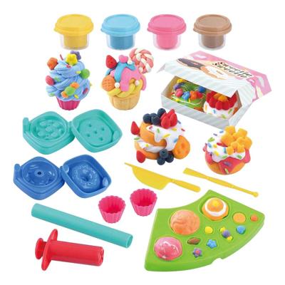 Playgo cup-cake kleiset - 4 kleipotjes Playgo cup-cake kleiset - 4 kleipotjes
