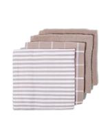 HEMA Thee- en keukendoeken bruin - 4 stuks (naturel) - thumbnail