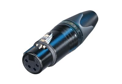 Neutrik NC4FXX-BAG Female XLR kabeldeel 4p zwart