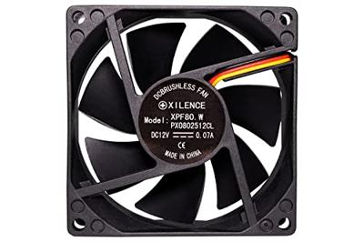 Xilence XPF80.W PC-ventilator Zwart (b x h x d) 80 x 25 x 80 mm
