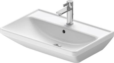 Wastafel Duravit D-Neo Met Overloop Kraanvlak 1 Kraangat 65 cm Hoogglans Wit