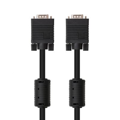 NanoCable 10.15.0102 SVGA-kabel met ferriet, voor monitor, projector en pc, HDB15/M-HDB15/M, 1,8 m, zwart