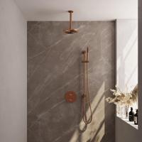 Brauer Copper Edition Thermostatische Regendoucheset Inbouw - Hoofddouche 20 cm - 3 Weg - Handdouche Rond - Doucheslang - Geintegreerde Glijstang - thumbnail