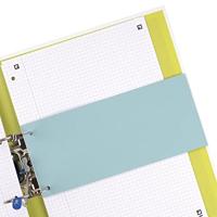 Scheidingsstrook Oxford smal 240x105mm 190gr blauw 100 stuks - thumbnail