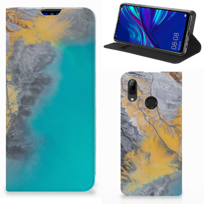 Huawei P Smart (2019) | Standcase | Marble Blue Gold Huawei P Smart (2019) | Standcase | Marble Blue Gold
