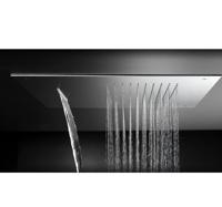 Hoofddouche Hotbath Mate inbouw met cascade vierkant RVS Look - thumbnail