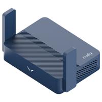 Cudy AX3000 draadloze router Gigabit Ethernet Blauw - thumbnail