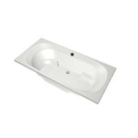 Xenz Kanaga Duobad - 190x90x53 - afvoer Midden - acryl - wit mat 6863-03 - thumbnail