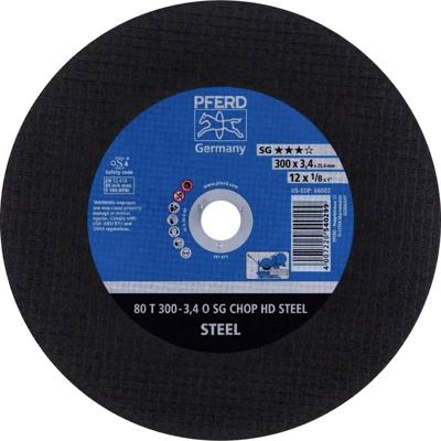 PFERD TOOLS 80 T 300-3,4 O SG CHOP HD STEEL/25,4 66323013 Doorslijpschijf recht 300 mm 20 stuk(s) Getemperd staal, Staal PFERD TOOLS 80 T 300-3,4 O SG CHOP HD STEEL/25,4 66323013 Doorslijpschijf recht 300 mm 20 stuk(s) Getemperd staal, Staal