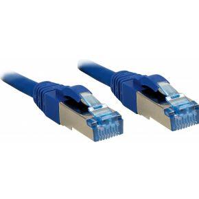 LINDY 47147 RJ45 Netwerkkabel, patchkabel CAT 6A S/FTP 1.00 m Blauw Snagless 1 stuk(s)